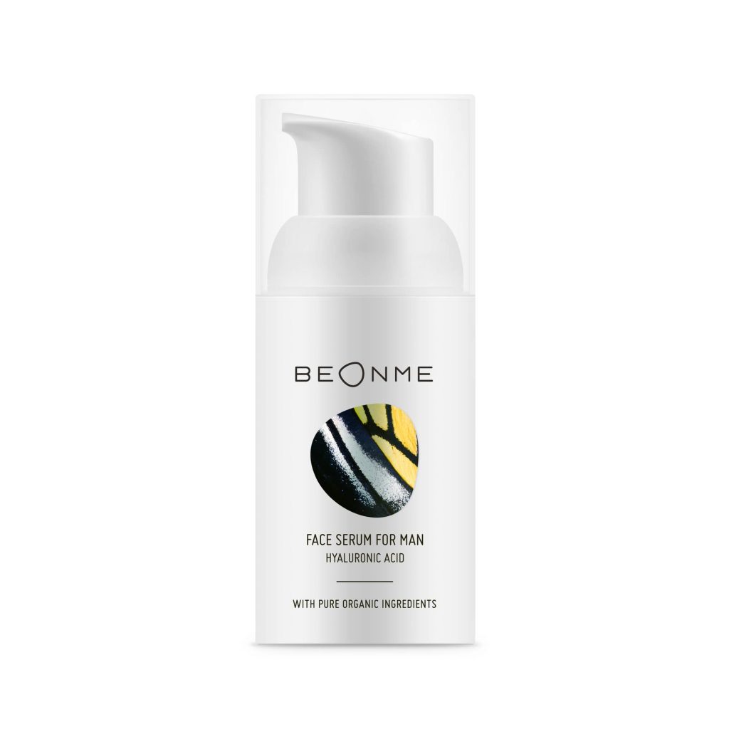 BeOnMe face serum man dry skincare routine